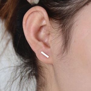 Silver Plated Bar Earrings ⭐️❗️2 for 15❗️⭐️